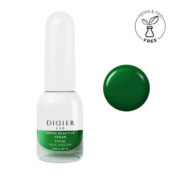 Vegaaninen kynsilakka Green reactive Didier Lab energy 10ml