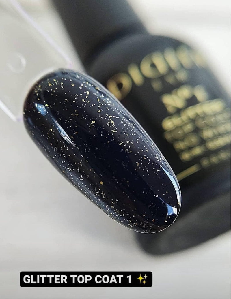 Päällyslakka Glitter No Wipe No1, Didier Lab, 8ml